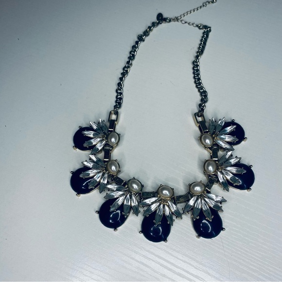 Charming Charlie Women's Gold, Purple & Blue Statement Necklace Trio Set Jewelry - Picture 8 of 12